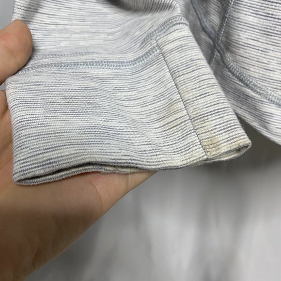 Lululemon Define Jacket Gray Striped Full Zip Mock Neck - Picture 9 of 12